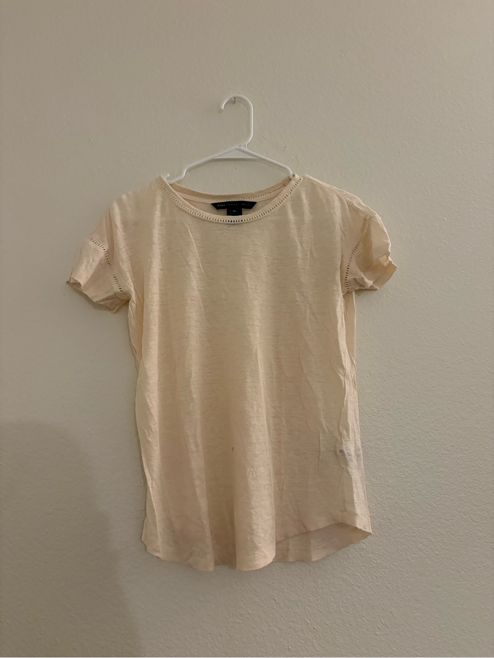 Marc by Marc Jacobs Cream Short Sleeve Top